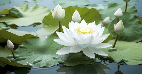 Large white lotus